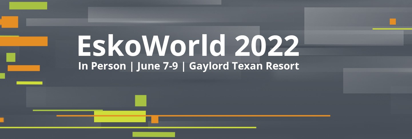 The EskoWorld 2022 banner